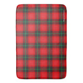 Kariert Tartan Red, Black Scottish Trendy Badematte (Vorderseite Vertikal)