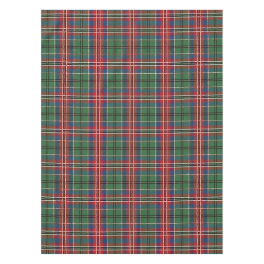 Kariert Tartan Red Green MacCulloch Rustic Tischdecke (Vorderseite)