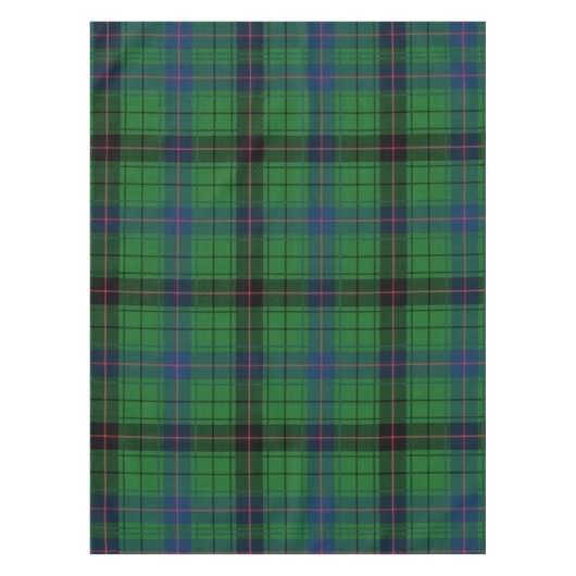 Kariert Tartan Rustic Clan Davidson Party Tischdecke (Vorderseite)