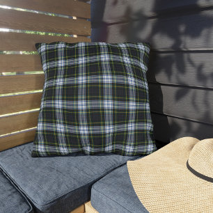 Kariert Tartan Rustic Green White Karo Gordon Kissen