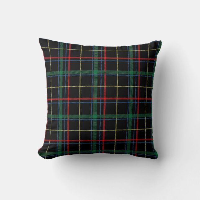 Kariert Tartan Textile Kissen (Vorderseite)