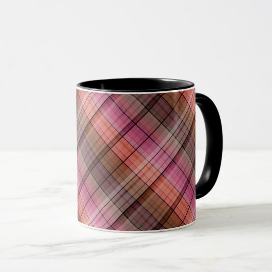 Kariert Tasse (VorderseiteRechts)