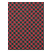 Kariert überprüft in Schwarz und Rot: Tischdecke (Vorderseite)