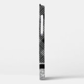 Kariert und Glitzer Case-Mate iPhone Hülle (Rückseite / Links)