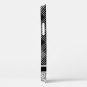 Kariert und Glitzer Case-Mate iPhone Hülle (Rückseite / Rechts)