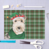 Kariert und Lakeland Terrier Dog Weihnachten Seidenpapier (Handwerk)
