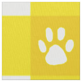 Kariert und Pfoten Stoff (Nahaufnahme)