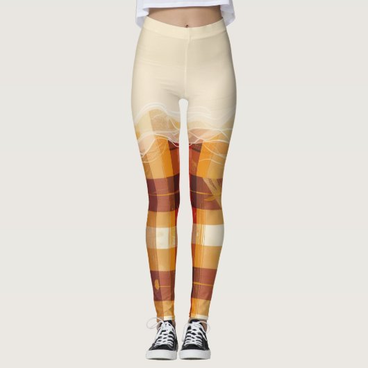 Kariert und viel leggings (Vorderseite)