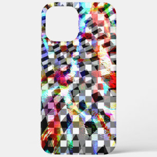 Kariert verdreht unter farbigen Flecken, skandalös Case-Mate iPhone Hülle