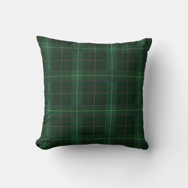 Kariert Walsh Green Karo Tartan Kissen (Vorderseite)