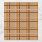 Kariert Weinetikett (Einzelnes Label)