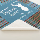 Kariert Zuhause Sweet Zuhause Tartan Anderson Pers Sherpadecke (3/4)