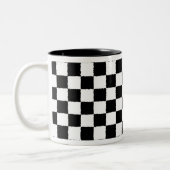 Kariert Zweifarbige Tasse (Links)