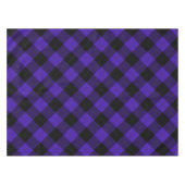 Karierte Abeklote in Schwarz und Blau Tischdecke (Vorderseite (Horizontal))