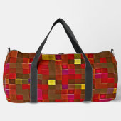 "Karierte Affäre" (Große) Sporttasche Duffle Bag (Vorderseite)