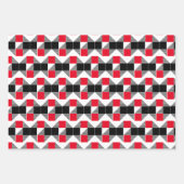 Karierte Ästhetik in Rot und Schwarz Geschenkpapier Set (Vorderseite 3)