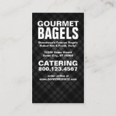 Karierte Bagels-Punchkarte Treuekarte (Rückseite)