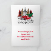 KARIERTE BAUCHRISTMAS-KARTE DANKESKARTE (Innenseite)