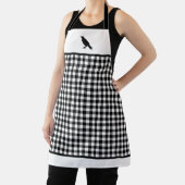 Karierte Black Crow-Schürze in Schwarz-Weiß-Buffal Schürze (InSitu)