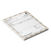 Karierte Border Template für einfache Geschäftsrec Notizblock (angewinkelt)