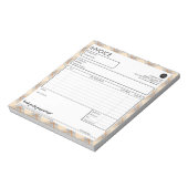 Karierte Border Template für einfache Geschäftsrec Notizblock (Rotiert)