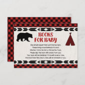 Karierte Bücher des Holzfällerbärn-Büffels für Begleitkarte (Vorne/Hinten)