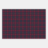 Karierte Buffalo-Karos Rot Schwarz Traditionell Geschenkpapier Set (Vorderseite 3)