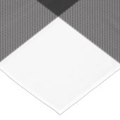 Karierte Buffalo-Plätze mit schwarzem und weißem K Tischdecke (Schrägansicht)