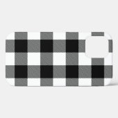 Karierte Case-Mate iPhone Cas in Schwarz und Weiß  Hülle (Rückseite (Horizontal))