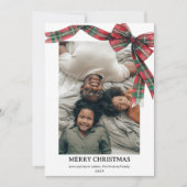 Karierte Coquette Bow Weihnachten Winter 2 Foto (Vorderseite)