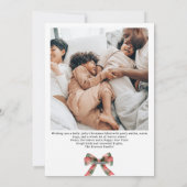 Karierte Coquette Bow Weihnachten Winter 2 Foto (Rückseite)