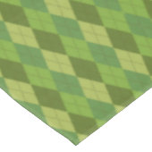 Karierte Designgrüntöne Tischdecke (Schrägansicht)