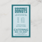 karierte Donuts Treuekarte (Rückseite)