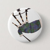 karierte Dudelsäcke Button (Vorderseite)