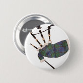 karierte Dudelsäcke Button (Vorne & Hinten)