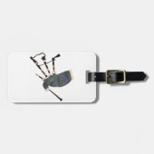 karierte Dudelsäcke Gepäckanhänger (Vorderseite horizontal)