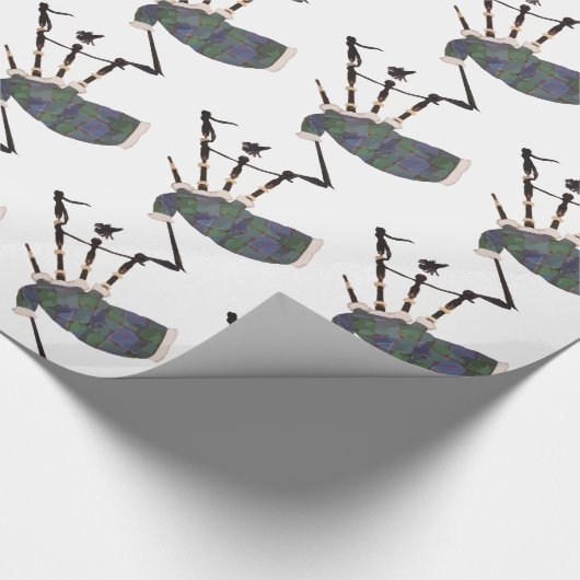 karierte Dudelsäcke Geschenkpapier (Ecke)