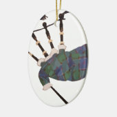 karierte Dudelsäcke Keramikornament (Links)