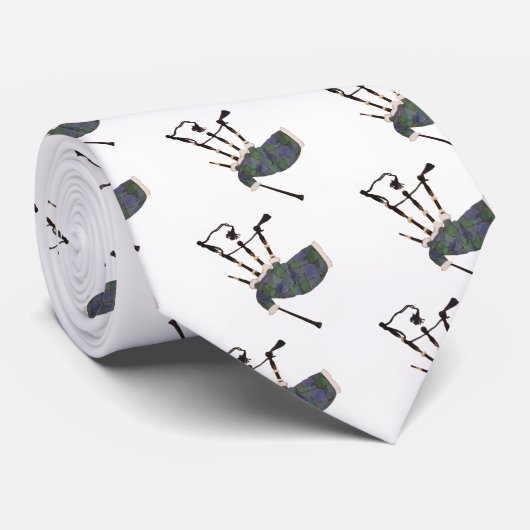 karierte Dudelsäcke Krawatte (Gerollt)