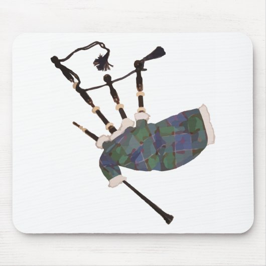 karierte Dudelsäcke Mousepad (Vorne)