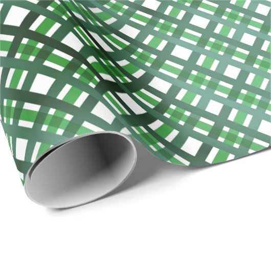 Karierte dunkelgrüne Weihnachten und das Jahr Geschenkpapier (Rolleneckpunkt)