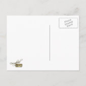 Karierte Einladung von Blue Diamond (Rückseite)