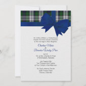 Karierte Einladung zur Hochzeit von Black Watch Dr (Vorderseite)