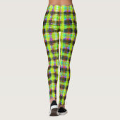 Karierte Einstellung Leggings (Rückseite)