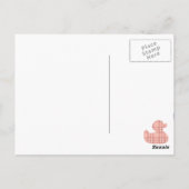 Karierte Enten Postkarte (Rückseite)