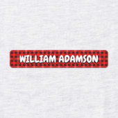 Karierte Fabrikmarken für wasserdichte Kleidungsst Etiketten (Design 1)