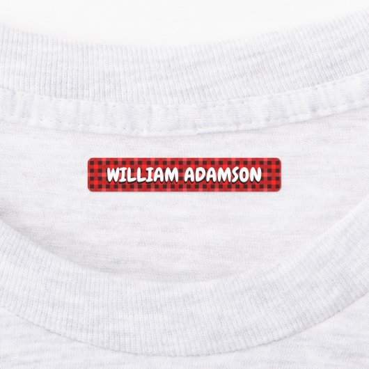 Karierte Fabrikmarken für wasserdichte Kleidungsst Etiketten (Befestigt)