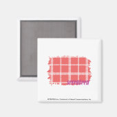 Karierte Farbe 2 Magnet (Vorderseite/Rückseite)