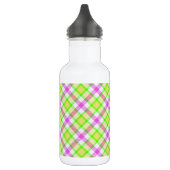 Karierte Farbe Edelstahlflasche (Links)