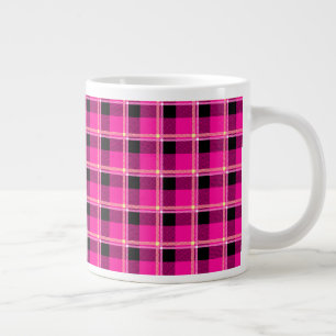 Karierte Farbe: Jumbo-Tasse